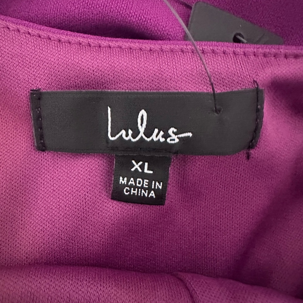 Lulu's Vibrant Purple Flirtatious Features Purple One-Shoulder Midi Dress - Picture 8 of 11